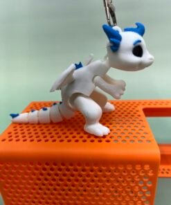 Flexi Dragon STL – Pre-Colored, Keychain & Non-Keychain Versions – 3D Print Ready!