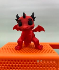Flexi Dragon STL – Pre-Colored, Keychain & Non-Keychain Versions – 3D Print Ready!
