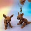 Flexi Kangaroo 3D Model – Pre-Colored STL – With and Without Keychain – Multi-Color Print Ready