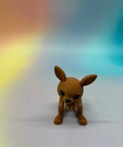 Flexi Kangaroo 3D Model – Pre-Colored STL – With and Without Keychain – Multi-Color Print Ready