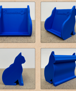 Mini Cat Phone Holder, Cute Display Stand for Phone, Trading Cards, Business Cards & Sports Card Storage
