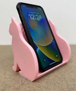Mini Cat Phone Holder, Cute Display Stand for Phone, Trading Cards, Business Cards & Sports Card Storage